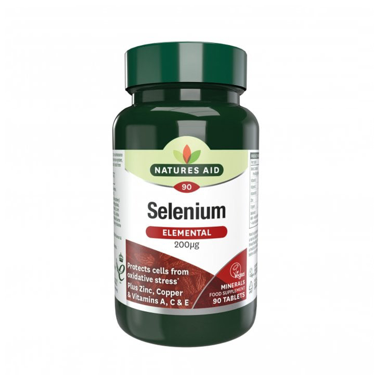 Natures Aid Selenium 200mcg 90 tabs